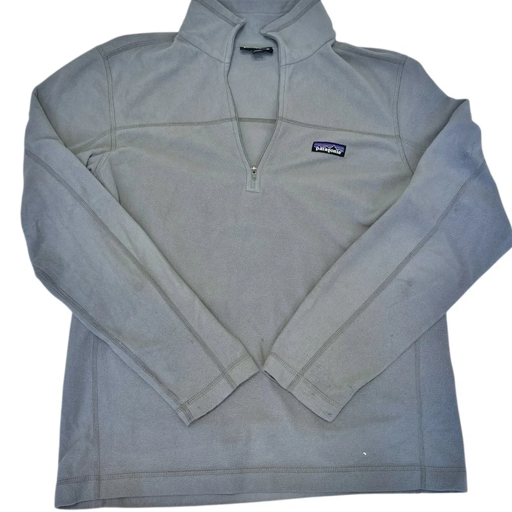 Patagonia Men's Micro D Quarter Zip Pullover Sweater in Grey Medium